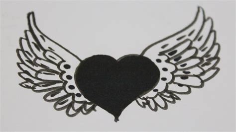 Dibujos de corazones con alas   YouTube