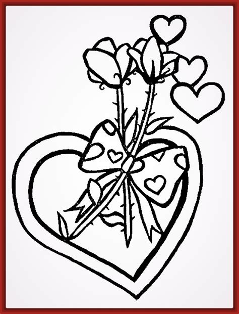 Dibujos de Corazones con Flores para Colorear | Fotos de ...