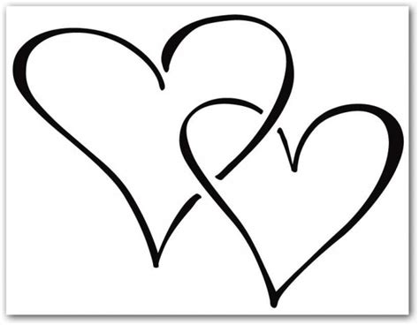 Dibujos de corazones de amor para imprimir y pintar ...