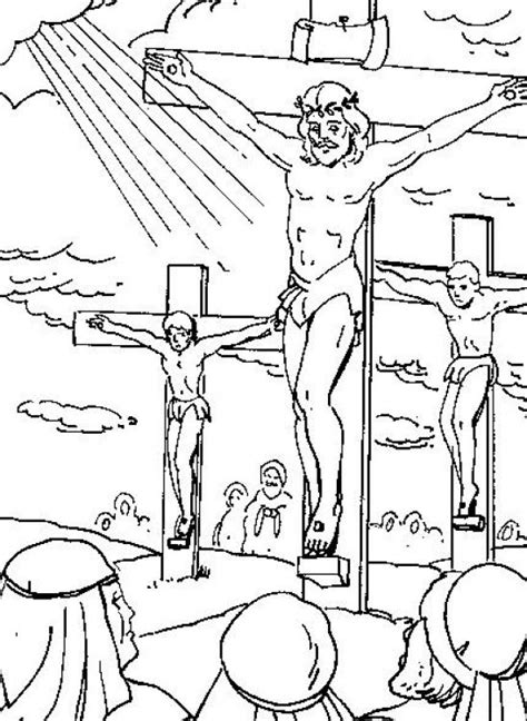 Dibujos de Cristo crucificado para descargar y pintar ...