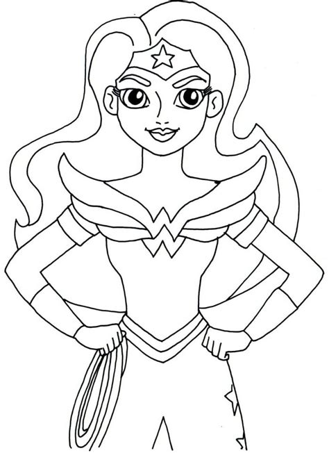 Dibujos de DC Super Hero Girls para colorear e imprimir gratis