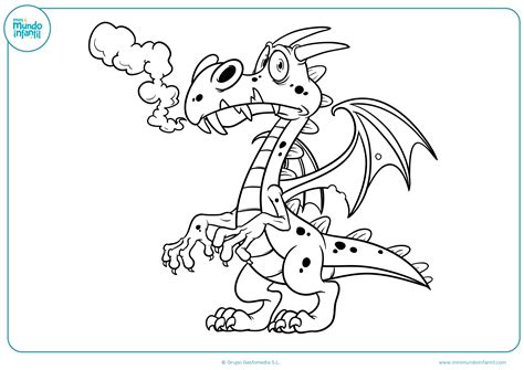Dibujos de Dragones para colorear   Mundo Primaria
