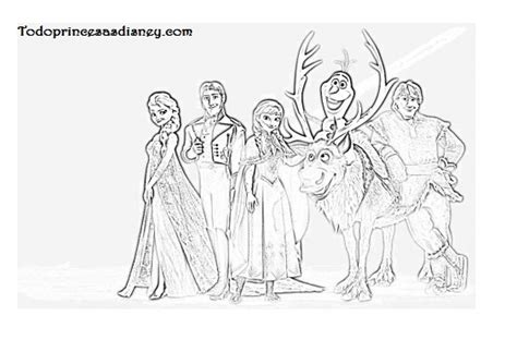 Dibujos de Elsa y Anna para colorear | Princesas Disney