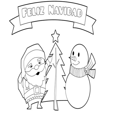 Dibujos De Feliz Navidad Para Colorear E Imprimir ImÃ ...