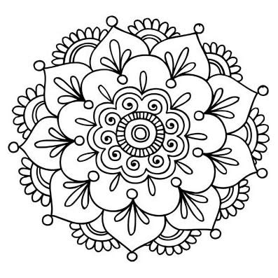 Dibujos de flores hippies para colorear