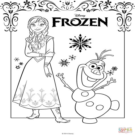 Dibujos De Frozen Para Colorear PÃ Ginas Para Imprimir Y ...