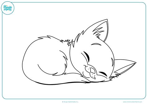 Dibujos de gatos para imprimir y colorear   Mundo Primaria