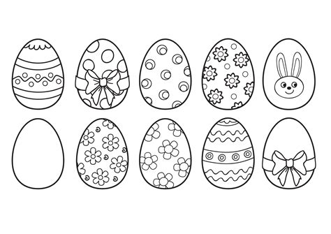 Dibujos de huevos de Pascua para colorear   Hogarmania