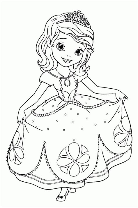 Dibujos de La Princesa Sofia para colorear, dibujos disney