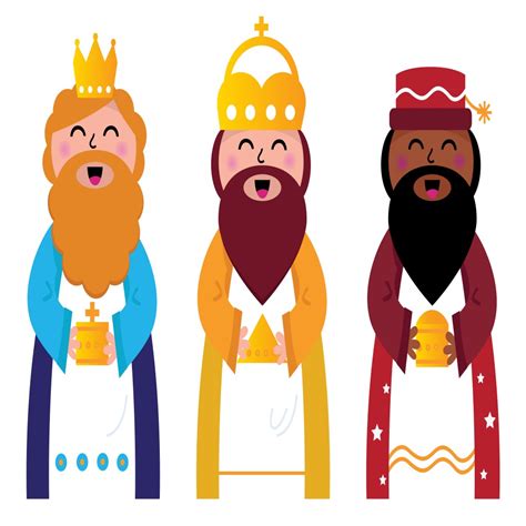 Dibujos De Los Reyes Magos A Color