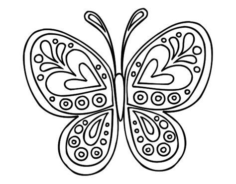 Dibujos de mandalas de mariposas para pintar | Colorear ...