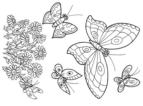 Dibujos de mariposas para colorear e imprimir 2