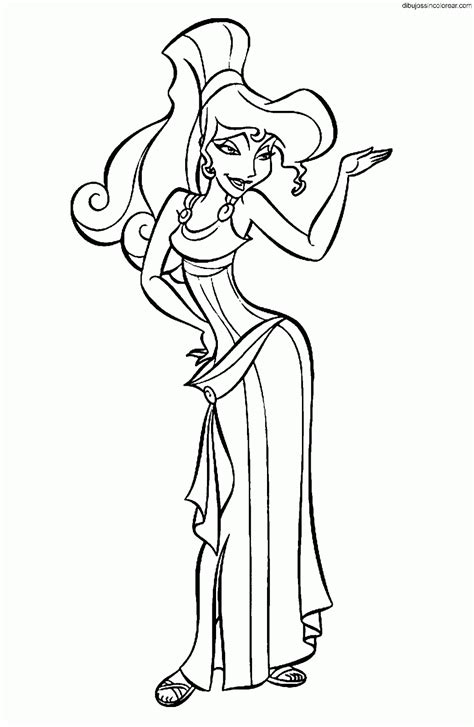 Dibujos de Megara  Hércules   Princesa Disney  para Colorear