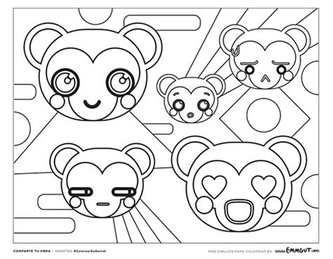 Dibujos de Monos para Colorear e Imprimir Infantiles   Emmgut