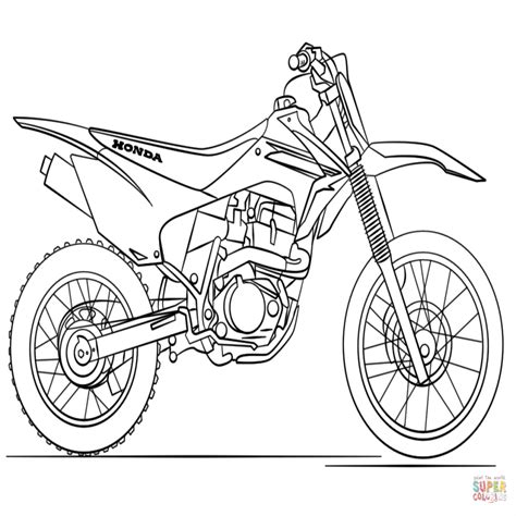 dibujos de motocross dibujo de moto de trial de honda para ...