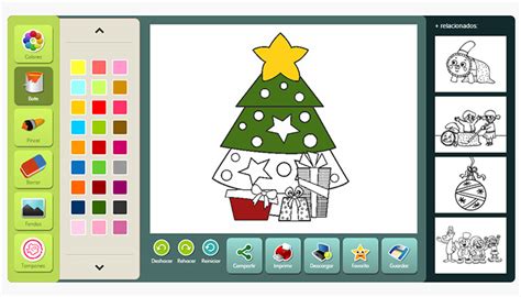 Dibujos de Navidad para colorear online   Etapa Infantil