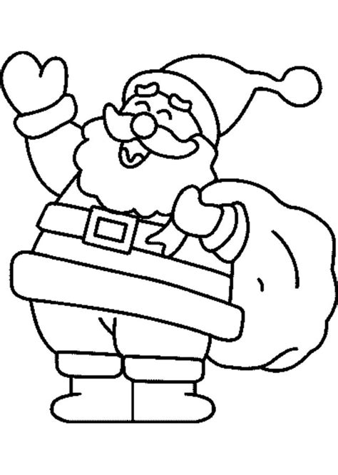 Dibujos de Papa Noel   Dibujos para colorear