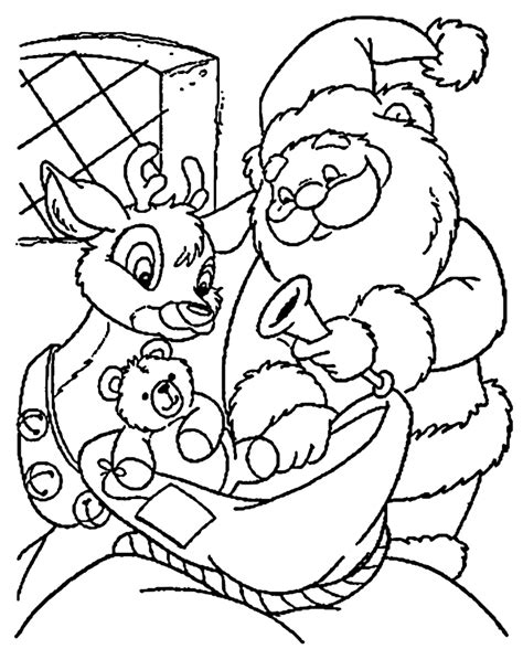 Dibujos de Papá Noel para colorear, dibujos de Santa Claus