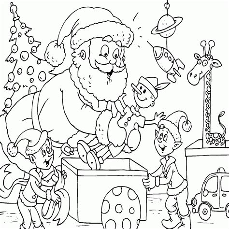 Dibujos De Papa Noel Para Colorear E Imprimir