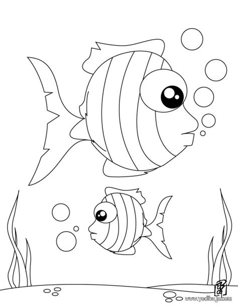 Dibujos de peces de agua dulce y salada para colorear ...