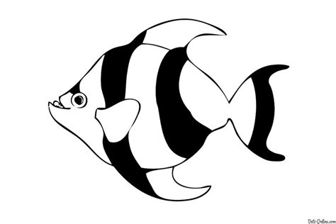 Dibujos de peces para colorear e imprimir gratis