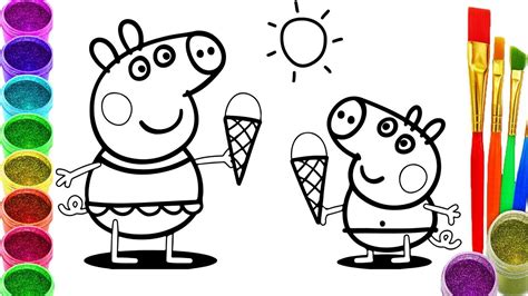 Dibujos de Peppa Pig Para Colorear   Videos Para Niños ...