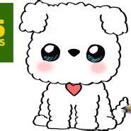 Dibujos de perros KAWAII   Dibujos Para Colorear
