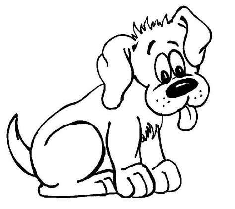 Dibujos de perros para colorear. PerrosAmigos.com
