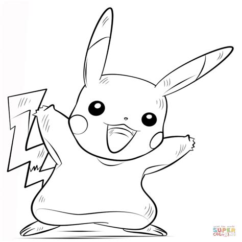 Dibujos De Pikachu Para Colorear E Imprimir