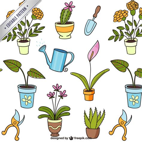 Dibujos de plantas | Descargar Vectores gratis