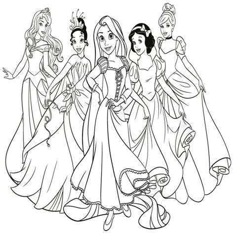 Dibujos De Princesas Disney Para Colorear E Imprimir ...