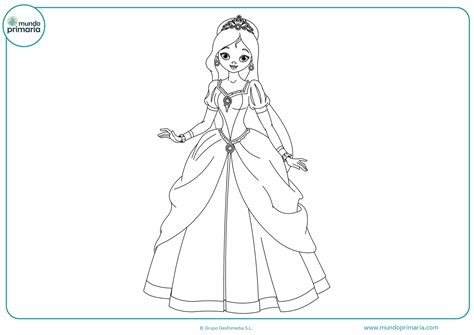 Dibujos de Princesas para colorear   Mundo Primaria