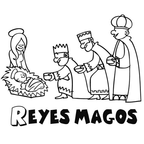 Dibujos de Reyes Magos para Colorear