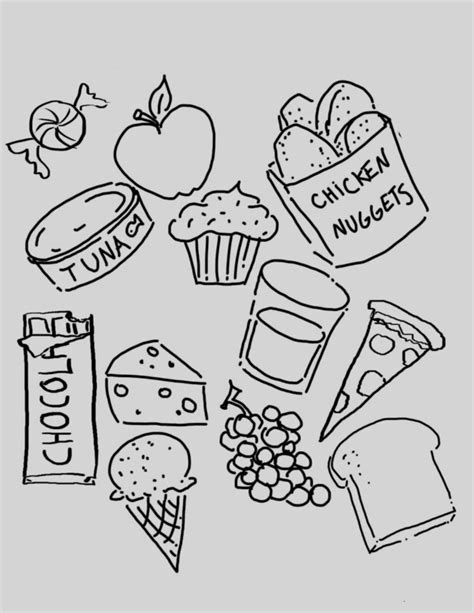 dibujos kawaii de comida para colorear imagui dibujos de ...