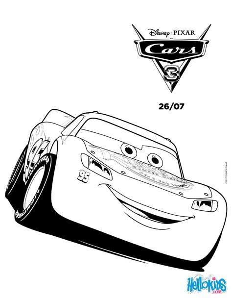 Dibujos para colorear cars 3 flash mcqueen race   es ...