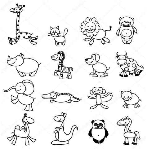Dibujos Para Colorear De Animales Grandes Y Pequeños ...