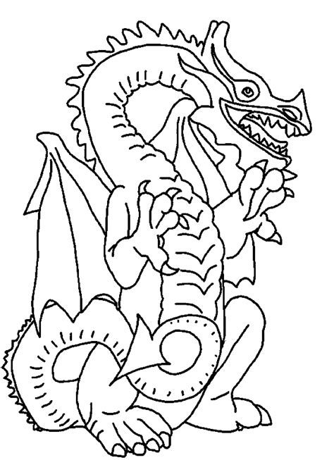Dibujos para colorear de Dragones, dragón, draco, drakon ...