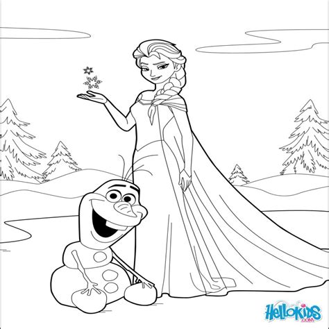Dibujos Para Colorear De Elsa Para Imprimir