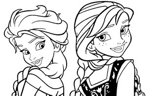 Dibujos para colorear de Frozen de Disney, dibujos para ...