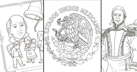 Dibujos para colorear de la Independencia de México ...
