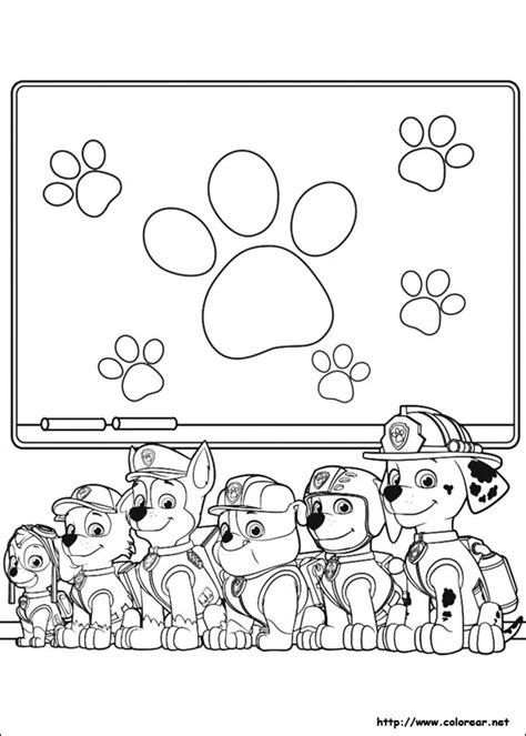 Dibujos para colorear de La Patrulla Canina