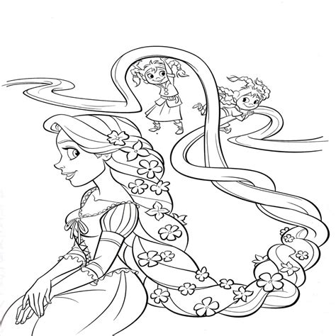 Dibujos Para Colorear De La Princesa Rapunzel