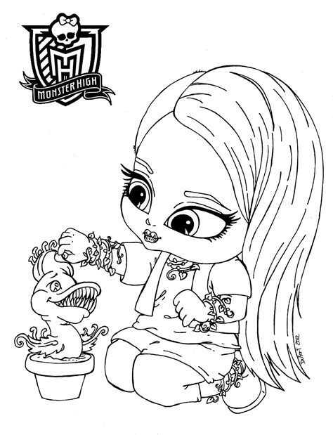 dibujos para colorear de Monster High bebés | Dibujos para ...