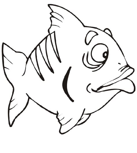 Dibujos para colorear de peces. Dibujos infantiles de peces