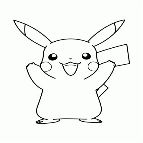 Dibujos Para Colorear De Pokemon Pikachu