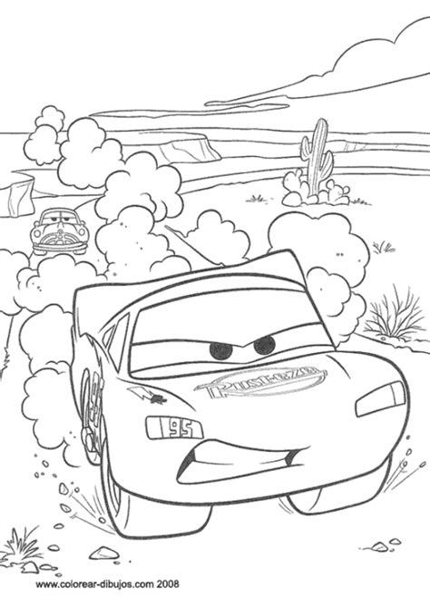 Dibujos para colorear de “Cars” Rayo McQueen
