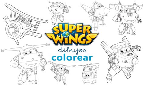 Dibujos para colorear de Super Wings   PAPELISIMO