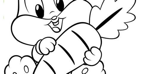 Dibujos Para Colorear: Dibujo Para Colorear Bebe Bugs Bunny