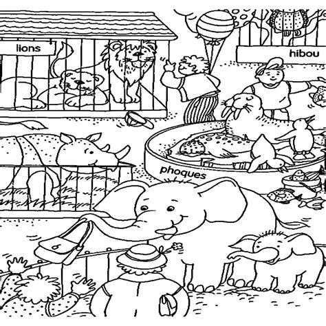 Dibujos Para Colorear Dibujos De Zoo Para Imprimir ...