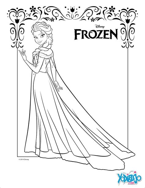 Dibujos para colorear elsa, la reina de las nieves   es ...